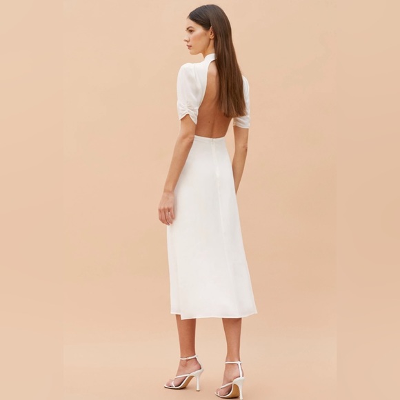 NWT Reformation Dusk Dress Ivory - Picture 11 of 16